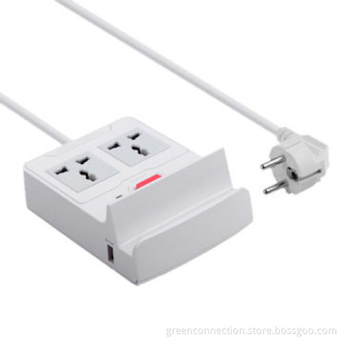 Charging Station-3 Ports USB + 2 Sockets with Two AC Outlets